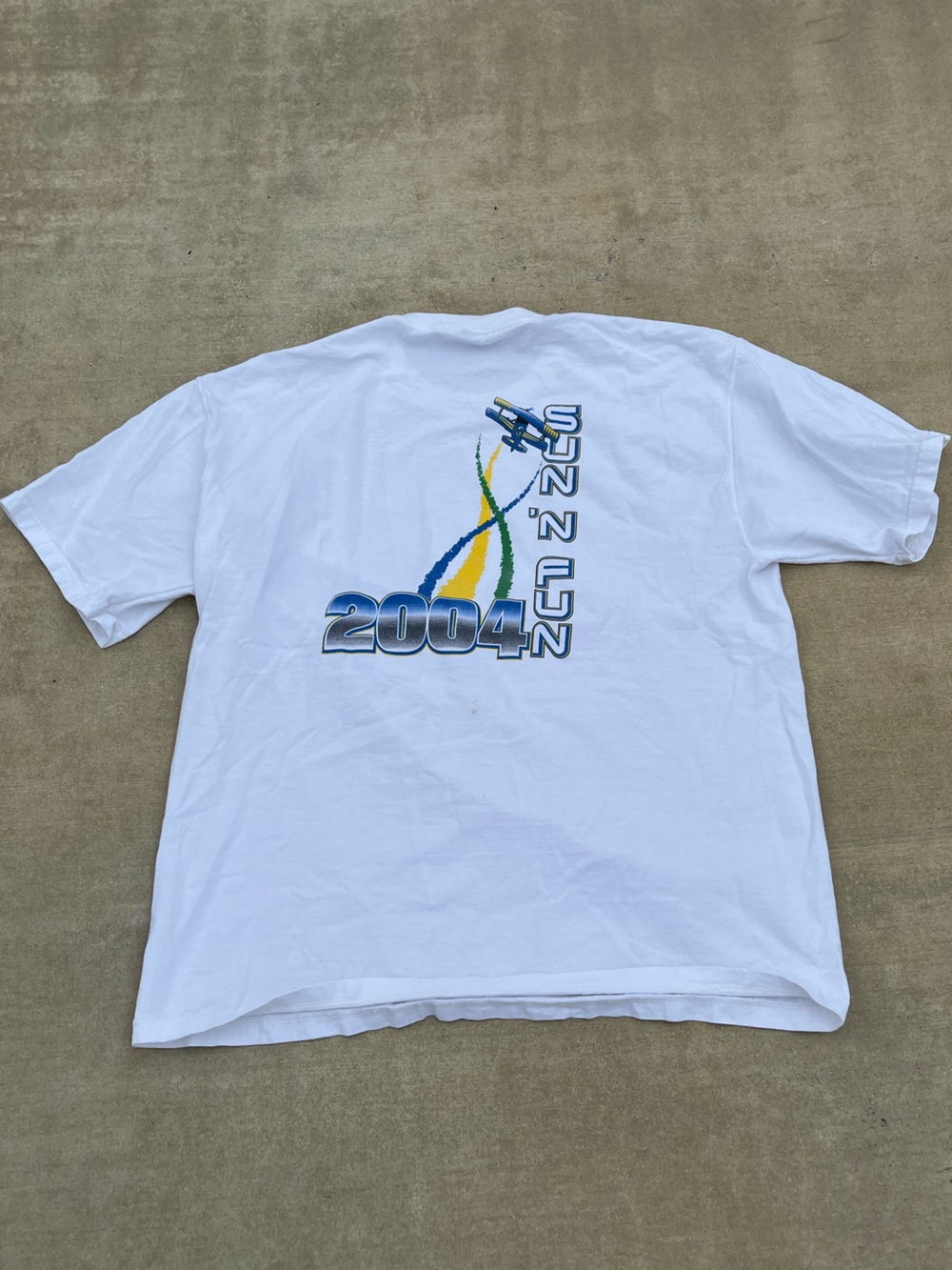 Vintage Piloting Vacation 2004 Heavy Tee size XL